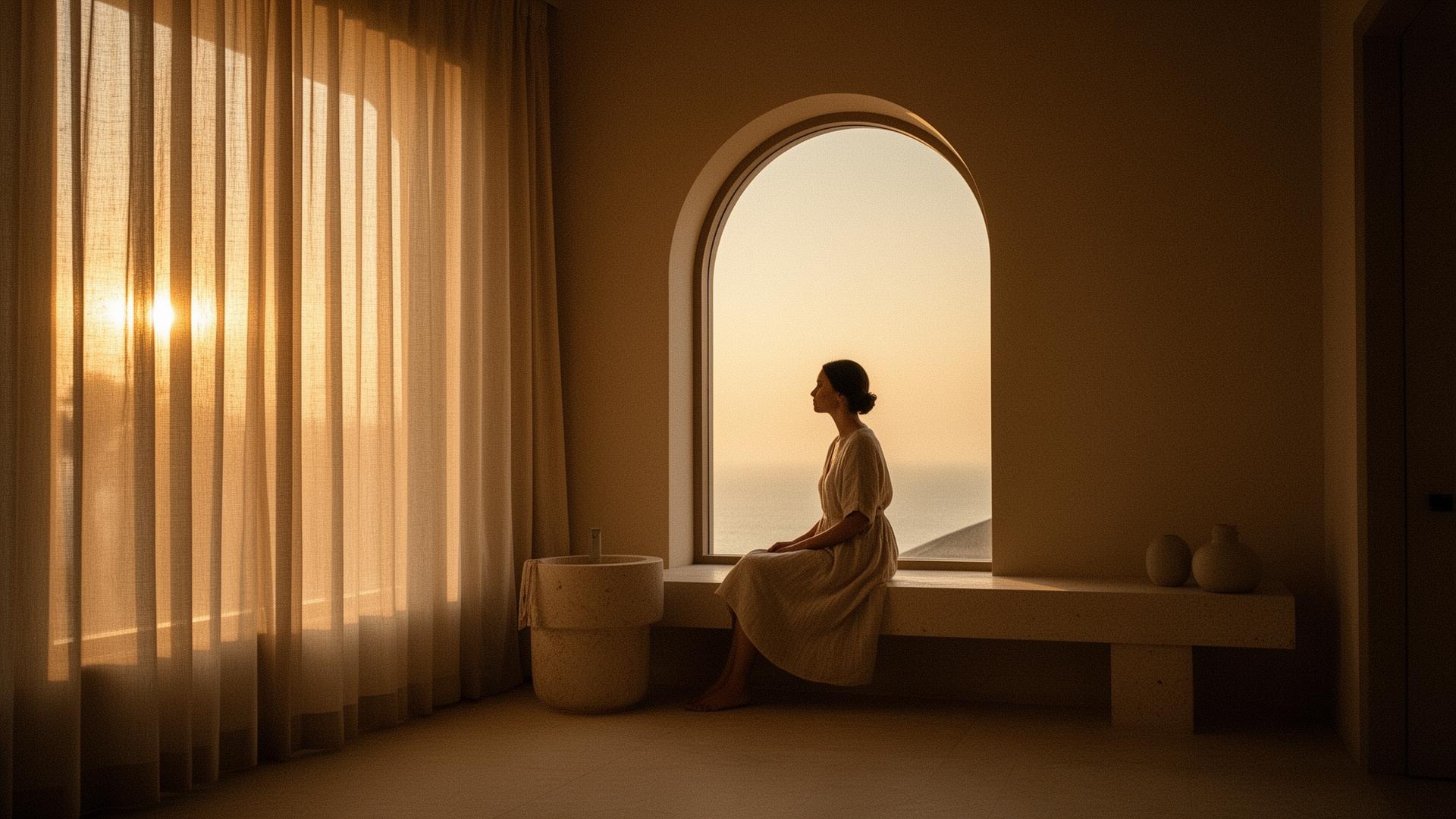 A private sanctuary at golden hour